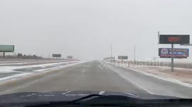 2 hour long Version- Semi Jacknifes in the middle of a North Dakota Blizzard!