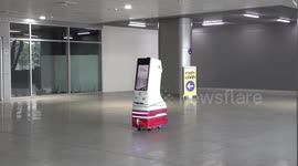 Robot assistants deployed to guide passengers at Bangkok's new central train terminal