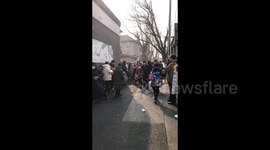 Parents Pick Up Pupils In Beijing, China
