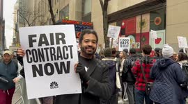 Journalists protest in New York, USA