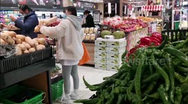 Customers Shop At A Supermarket in Yichang, China