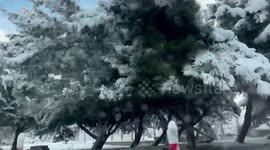 it's snowing in Turkey