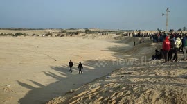 practice drifting in Beit Lahiya, in the northern Gaza Strip