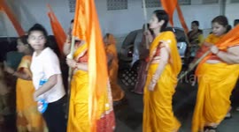 PARSURAM JAYANTI ROAD SHOW IN SAMBALPUR ODISHA . BRAHMIN COMMUNITY  CELEBRATES PARSURAM JAYANTI IN SAMBALPUR