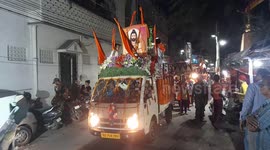 GOD PARSURAM JAYANTI ROAD PROCESSION IN SAMBALPUR ODISHA .  PARSURAM JAYANTI RALLY