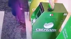Woman sets fire to ATMs at Sberbank branch in Russia