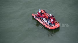 Police Used Kayaks To Search The River For The Suspect In Nanning, China