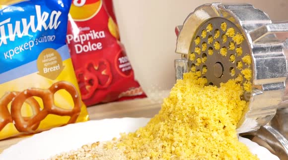 Crispy Food Grinding in a Meat Grinder is Oddly Satisfying