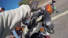 Crash: Royal Enfield Interceptor Smashes into White Truck