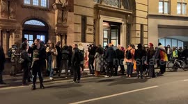 Hundreds of people turn up outside The Department of Education for Brianna Ghey Vigil