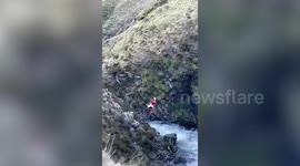 Hiker who fell 60ft down waterfall says it's a 