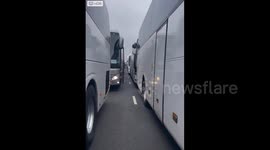 Ferry passengers stuck at Calais as Border Force strike causes hours-long delay