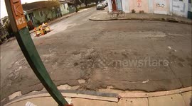 Street Art In The Middle Of The Road