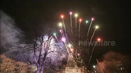New Years Eve fireworks finale for kids in Malmo