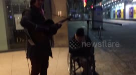 Popular busker whose jam with homeless man went viral dies aged 37