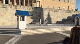 Athens parliament guard change