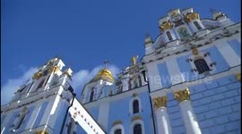 Footage of Biden's visit to St. Michael's Monastery