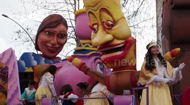 Carnival float inspired by the cartoon of 