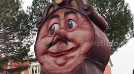 Carnival float inspired by the cartoon of 