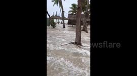 Flash flooding as cyclone Freddy hits Mauritius