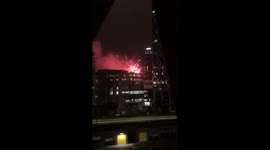 Liverpool fans set off fireworks outside Real Madrid players' hotel at 2 am ahead of UEFA Champions League