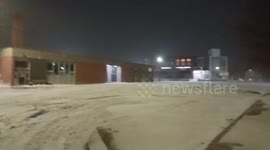 Howard SD ghost town in Eastern South dakota with an approaching blizzard 12+inches of snow on the way