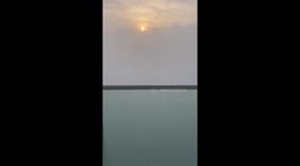 Foggy morning in Dubai, video from 24 floor 22nd of February at 7:21