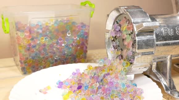 Orbeez Grinding in a Meat Grinder is Oddly Satisfying
