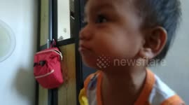 Trying to explain something that I myself can't explain by a 2 year old just gets funny