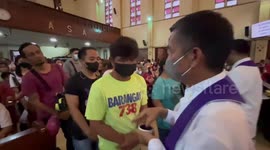 Ash Wednesday Ceremony In Manila, Philippines