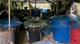 Secret cocaine lab destroyed by Ecuador officials deep in jungle