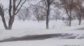 Winter storm brings blizzard to Howard, USA