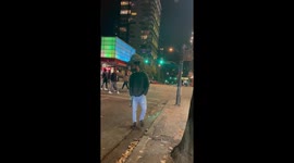 My sister and I were walking down Granville street in Vancouver, BC when my sister noticed a group of men following us. We decided to confront them and ask why they were following us.