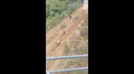 Nepali worker working without safety