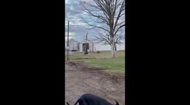 Man thrown off his Go-Kart after forgetting to lean while making a turn