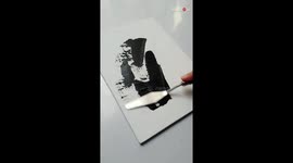 Astrophile captivates audience with a specTANGLING painting of Trifid Nebula