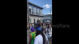 Horse parade on Mardi Gras in New Orleans, USA