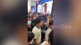 Customers crowd Levi's store in Bangkok, Thailand