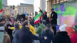 Iran Protest in Londons Trafalgar Square 25th February 2023