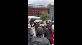 manchester united players on the way to london