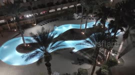 Videoed this pool at night in Las Vegas on a beautiful February night and not a soul in sight!