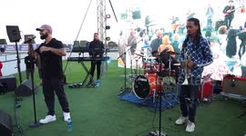 Craig Lucas sings “Purple Rain” at Cape Town Seafood & Jazz Racing Festival