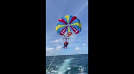 Spider-Man does Parasailing in Boracay Philippines