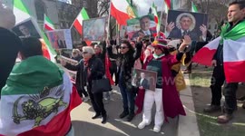 Iranians waiting to see Reza coming out of parliament