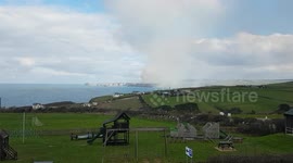 Fire erupts in Port Isaac just days after blaze destroyed shop front