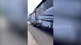 Mum convinces her family to sell everything and travel full time in an RV