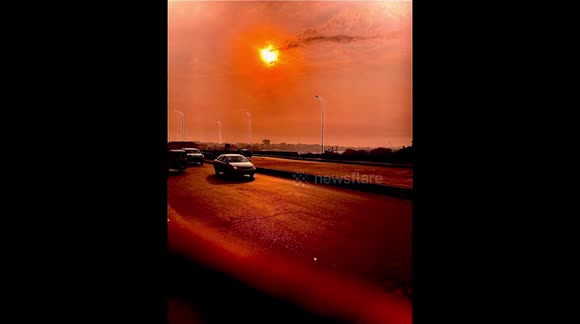 The result when I waited all night on the road to capture the rising sun