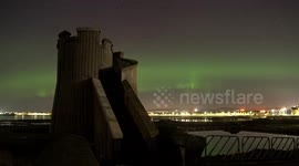 Stunning 2-Hour Timelapse of Northern Lights over Ardrossan and Saltcoats
