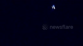 International Space Station flyover and SpaceX launch seen from Kent, UK