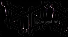 Looking up towards the lights in the NOW ARCADE, London, United Kingdom